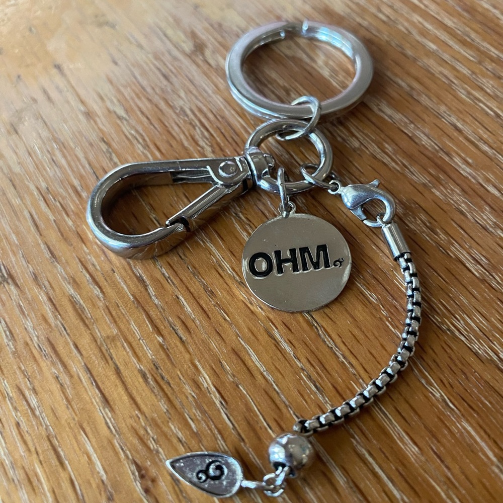 OHM keychain and bead holder